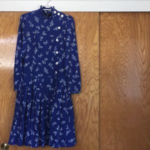 NWOT Drop Waist Side Button Floral Eshakti Dress
